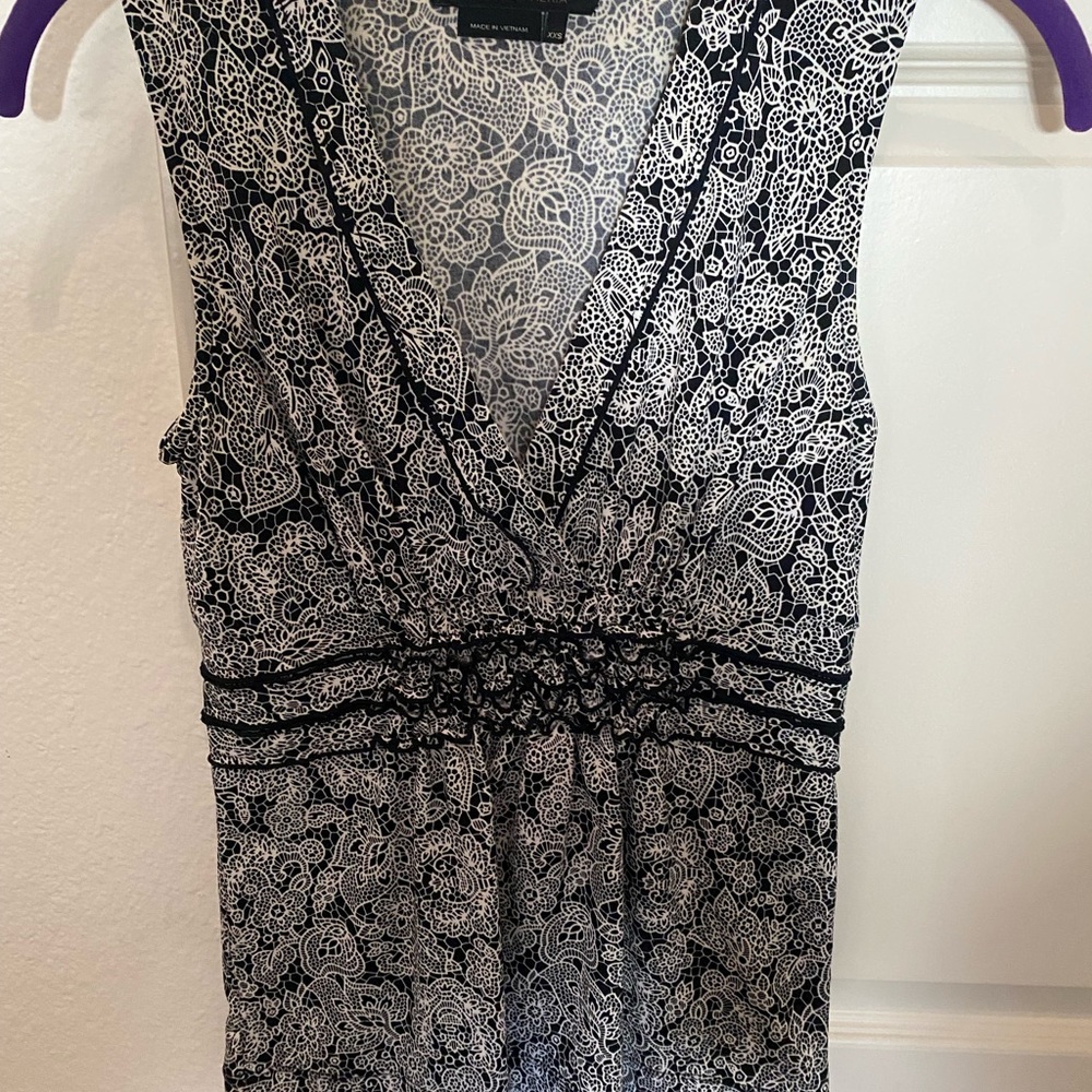 Black and white shirt